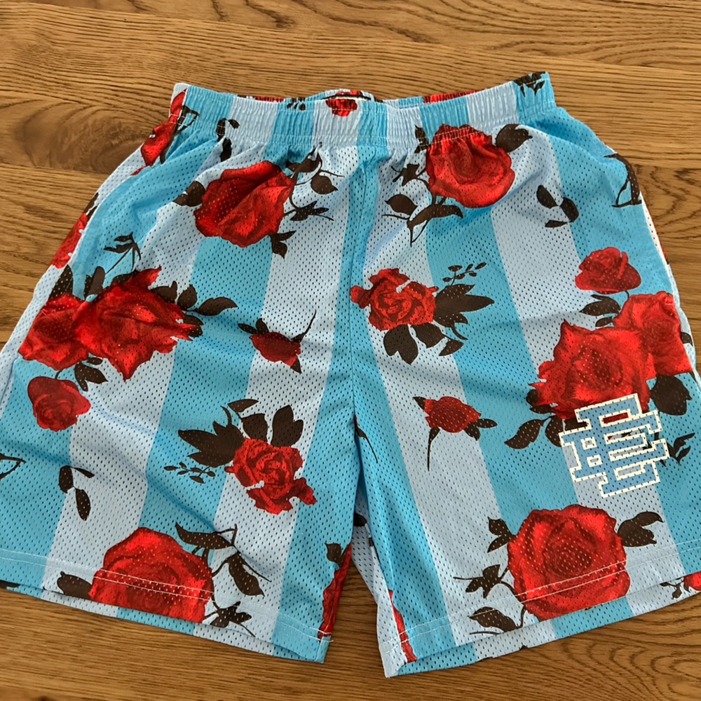 Eric Emanuel (EE) Basic Shorts"Floral Blue".